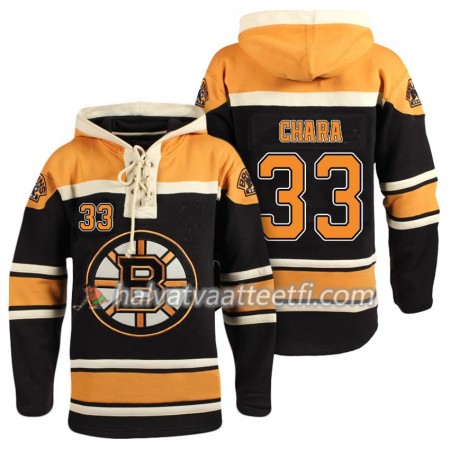 Miesten NHL Boston Bruins Zdeno Chara 33 Musta Sawyer Hooded Sweatshirt